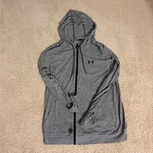 Under Armour Heather Gray Full-Zip Hoodie